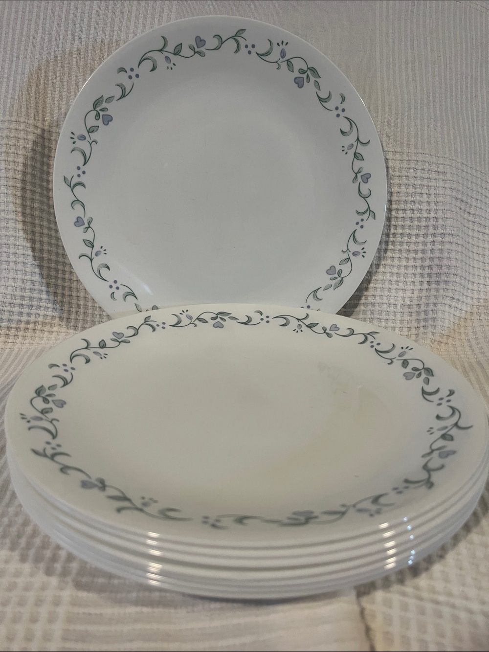 8 PC Corelle Country Cottage Dinner Plate 10.25"